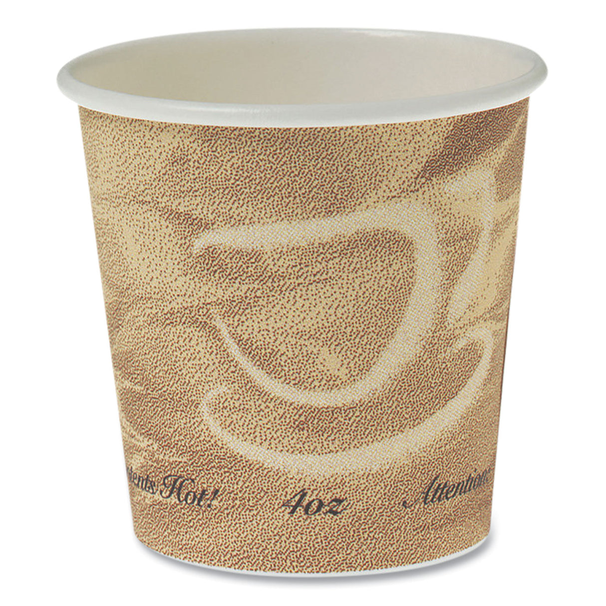 SOLO Single Sided Poly Paper Hot Cups, 4 oz, Mistique Design, 1,000/Carton (374MS)