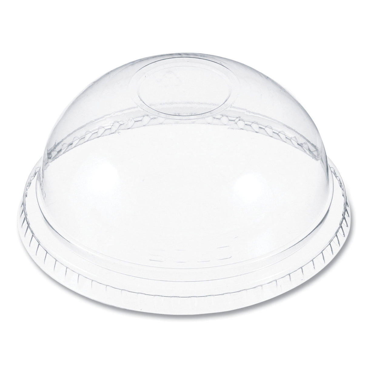 Dart Plastic Dome Lid, No-Hole, Fits 9 oz to 22 oz Cups, Clear, 100/Sleeve, 10 Sleeves/Carton (DNR662)