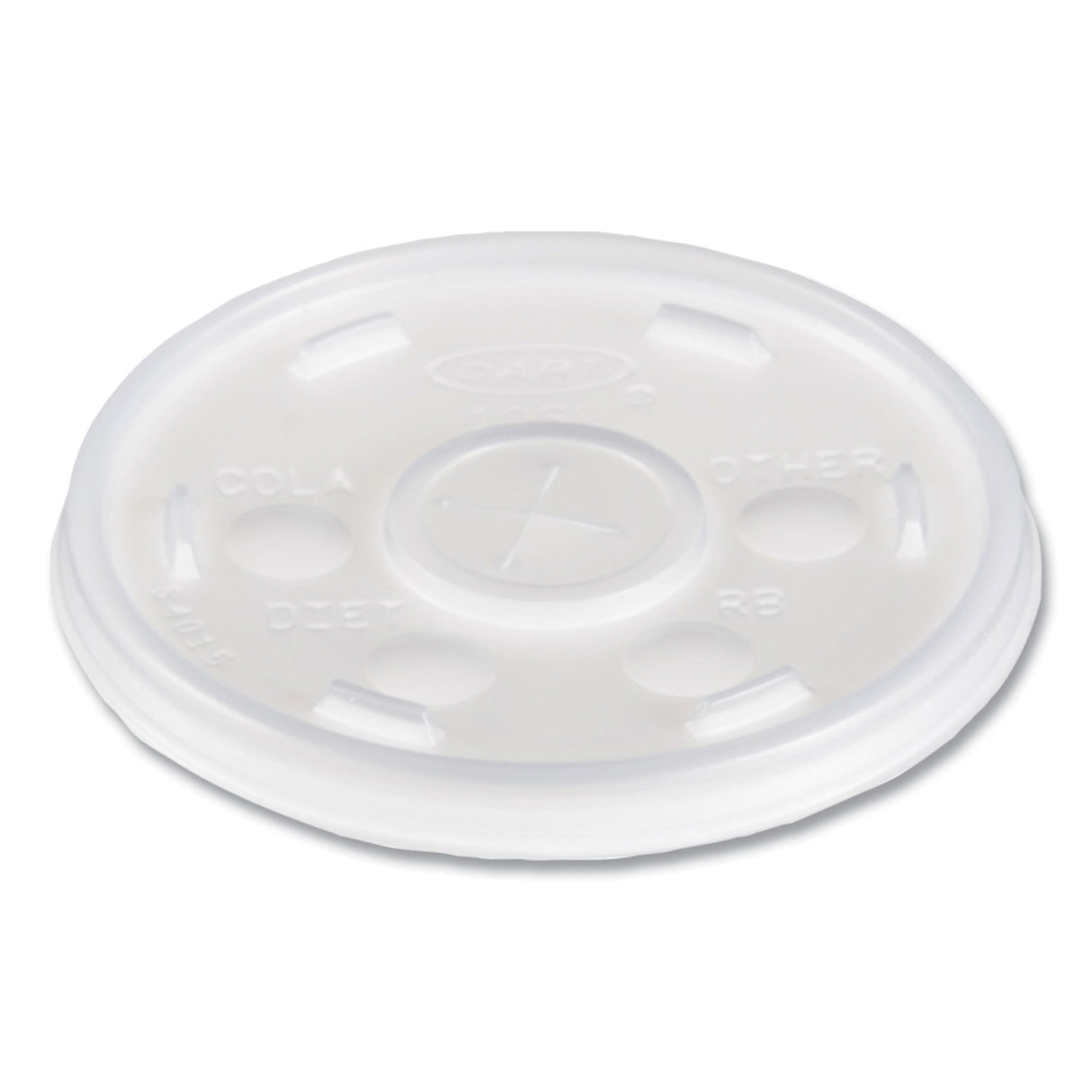 Dart Plastic Cold Cup Lids, Fits 10 oz Cups, Translucent, 100 Pack, 10 Packs/Carton (10SL)