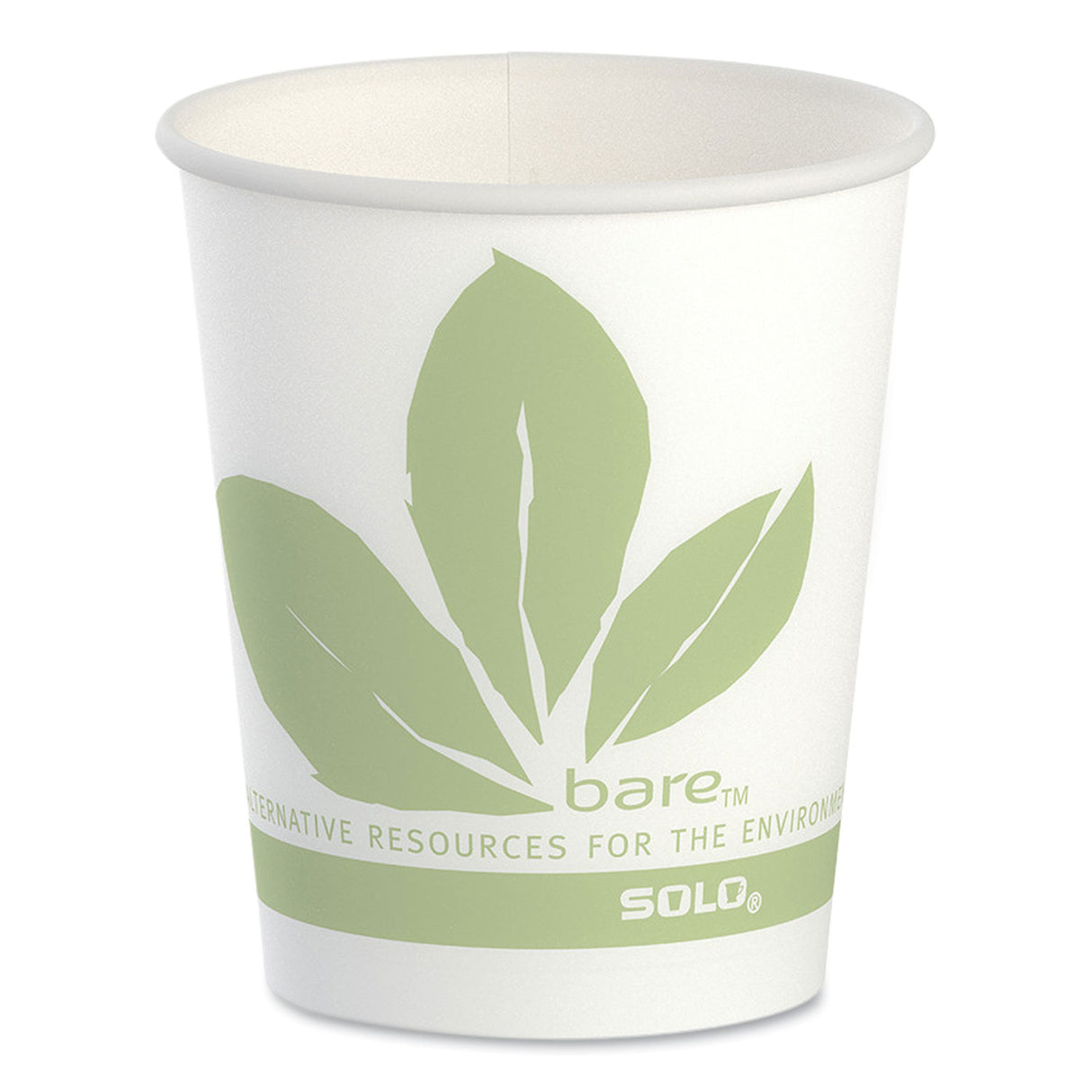 SOLO Bare Eco-Forward Paper Cold Cups, ProPlanet Seal, 5 oz, Green/White, 100/Sleeve, 30 Sleeves/Carton (R53BBJD110CT)