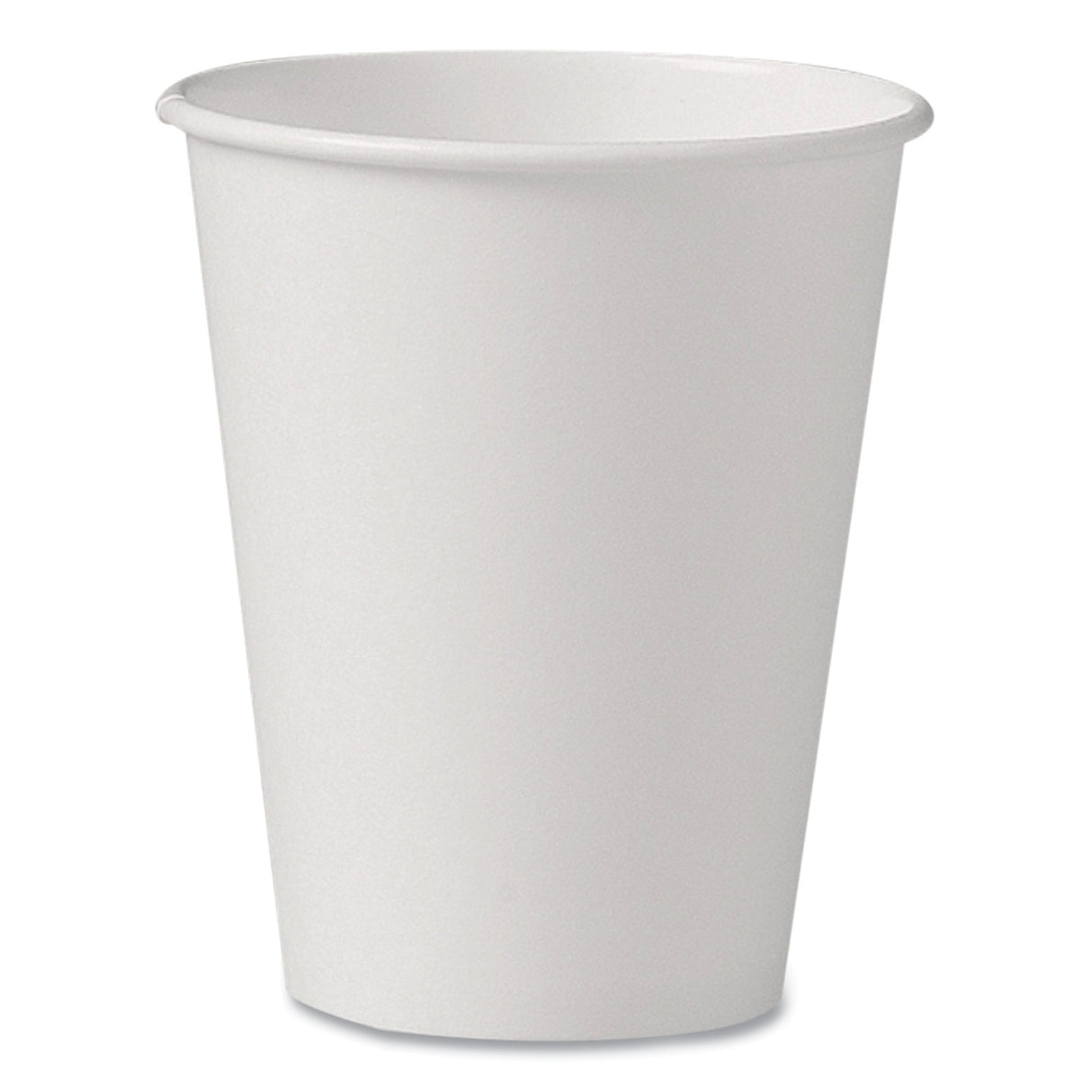SOLO Uncoated Paper Cups, Hot Drink, 8 oz, White, 1,000/Carton (U508NU)