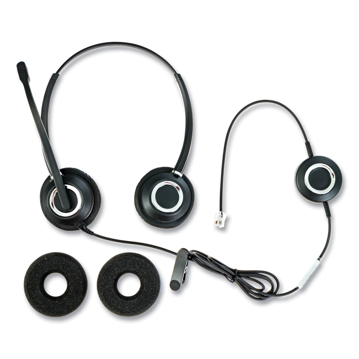 Spracht ZuM ZuMRJ9B Binaural Over The Head Headset, Black