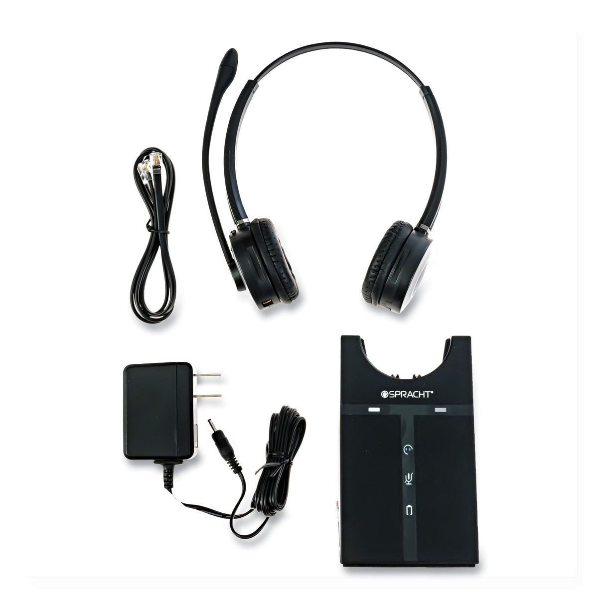 Spracht ZuM Maestro DECT Binaural Over The Head Headset, Black (HS2019)