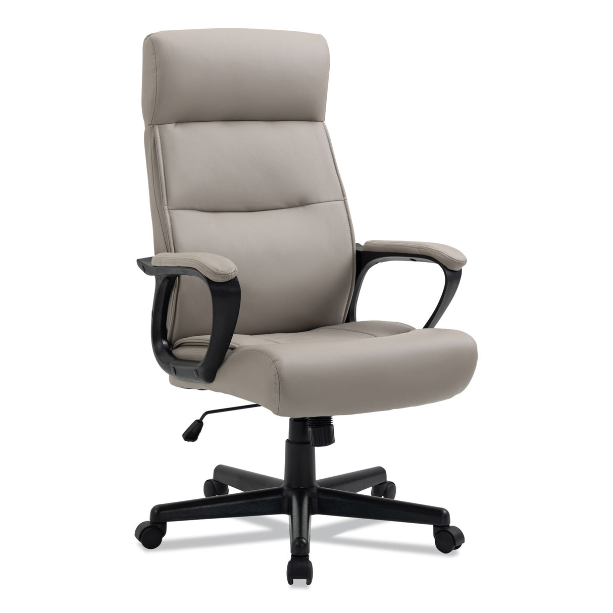 Alera Oxnam Series High-Back Task Chair, Supports Up to 275 lbs, 17.56" to 21.38" Seat Height, Tan Seat/Back, Black Base (ALEON41B59)