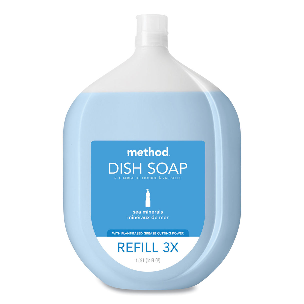 Method® Dish Soap Refill Tub, Sea Minerals Scent, 54-oz. Tub (328101EA)