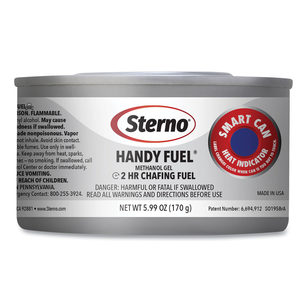 Sterno Handy Fuel Methanol Gel Chafing Fuel, 2 Hour Burn, 6.7 oz, 72/Carton (20660)