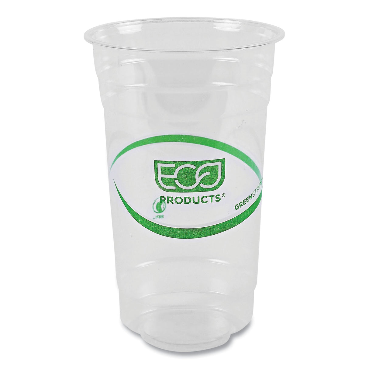 Eco-Products GreenStripe Renewable and Compostable PLA Cold Cups, 24 oz, 50/Pack, 20 Packs/Carton (EPCC24GS)