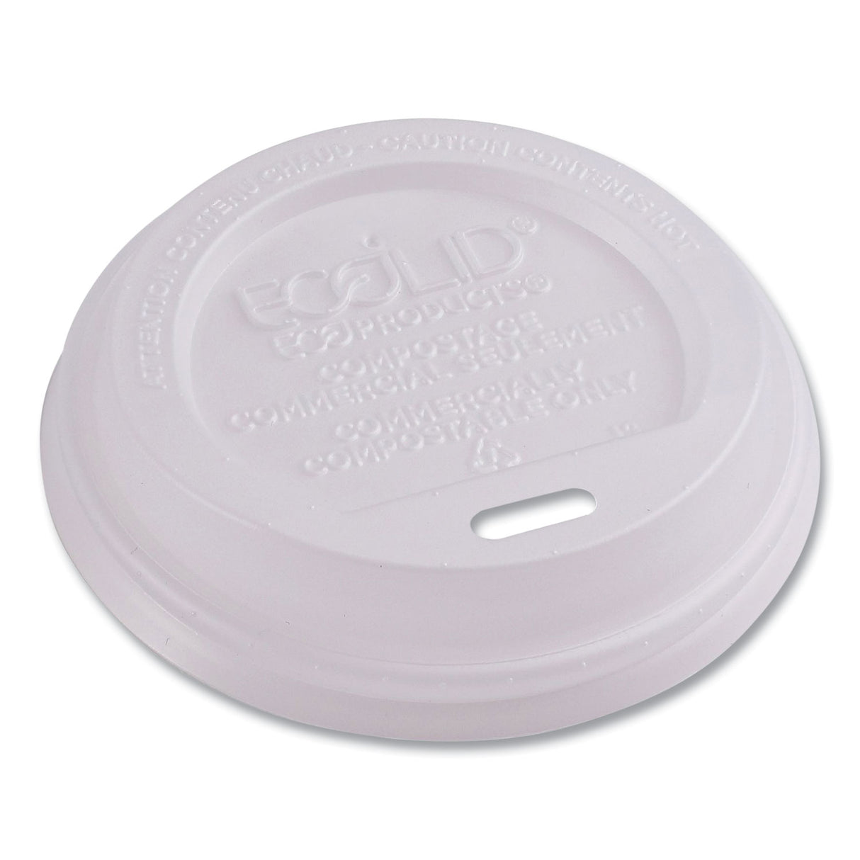 Eco-Products EcoLid Renewable/Compostable Hot Cup Lids, PLA, Fits 8 oz Hot Cups, 50/Packs, 16 Packs/Carton (EPECOLID8)