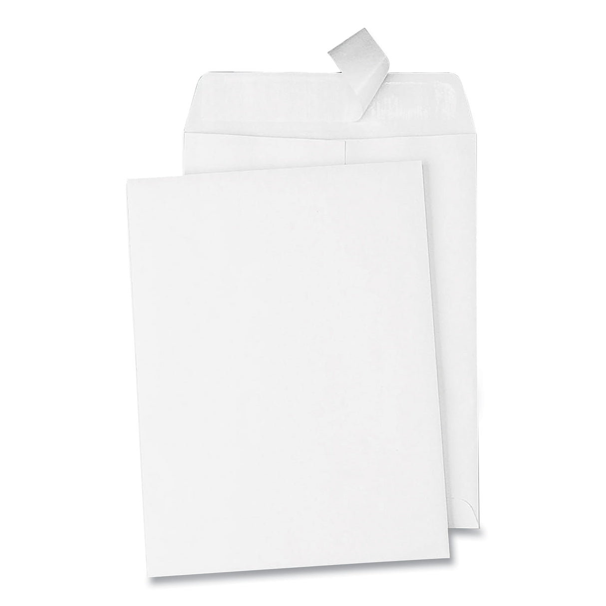 Quality Park Redi-Strip Catalog Envelope, #1, Cheese Blade Flap, Redi-Strip Adhesive Closure, 6 x 9, White, 100/Box (44182)