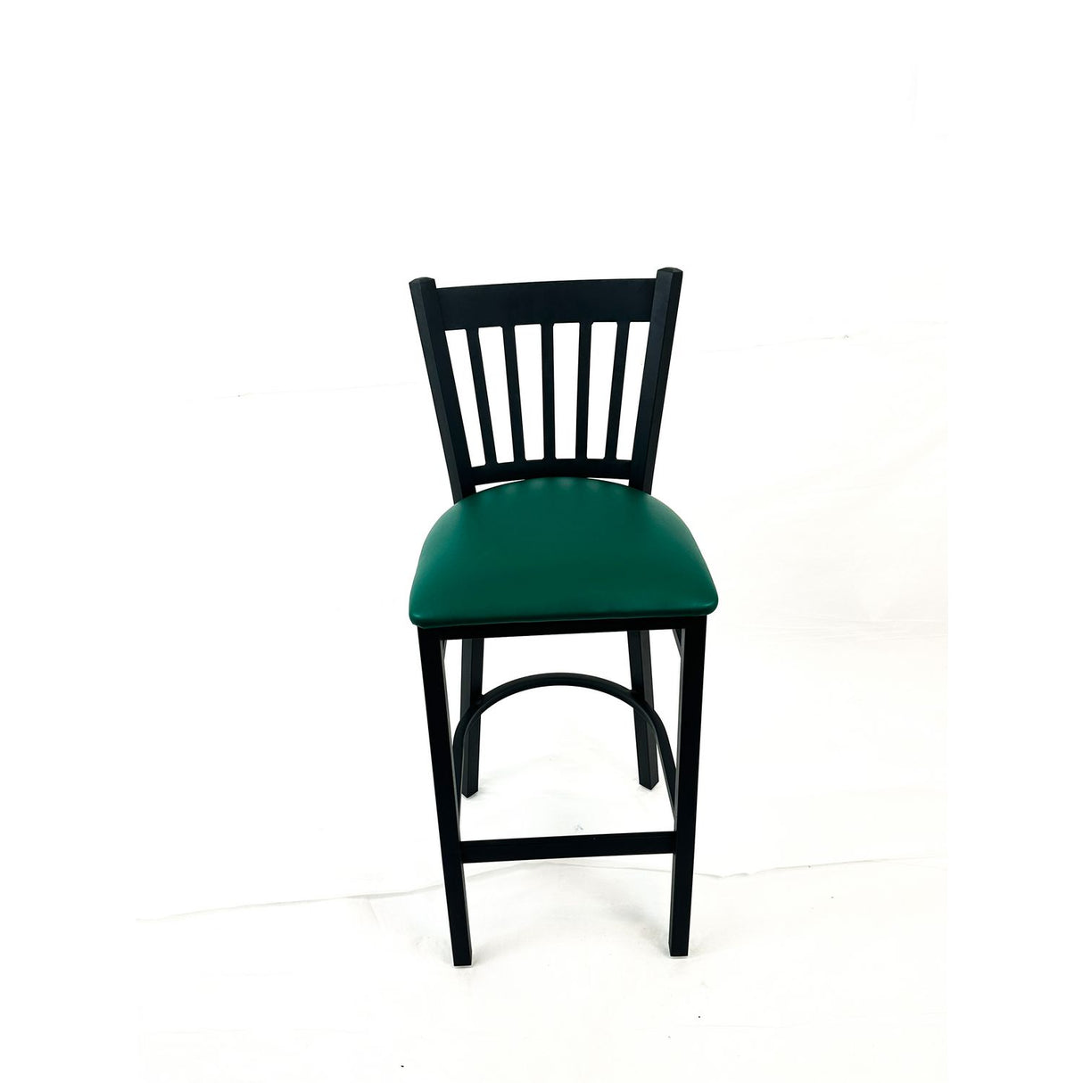 JMC Furniture Cobra Series Barstool, Supports Up to 300 lbs, 28.5" Seat Height, Green Seat, Black Back, Black Base (CBBVSGRN)