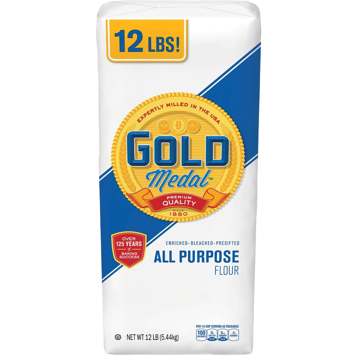 Gold Medal All-Purpose Flour (12 lbs) | Trusted Baking Staple for Every Recipe Gold Medal