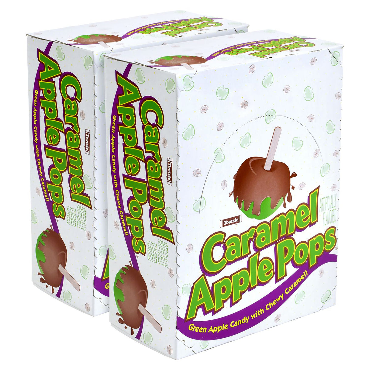 Tootsie Roll Caramel Apple Pops, 0.63 oz Individually Wrapped, 48/Box, 2 Boxes/Carton (60004066)