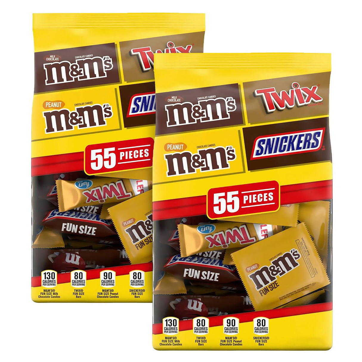 Mars Chocolate Favorites Fun Size Candy Bar Variety Mix, 110 Individaully Wrapped/Carton (60000243)