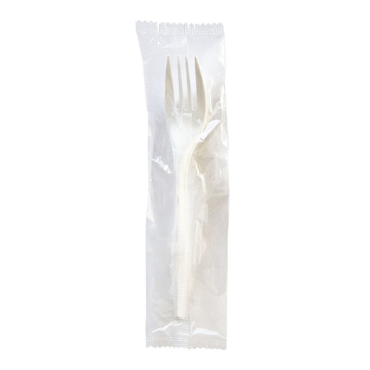 Boardwalk Mediumweight Wrapped Polypropylene Cutlery, Fork, 5.51", Plastic, White, 1,000/Carton (FORKMWPPIW)