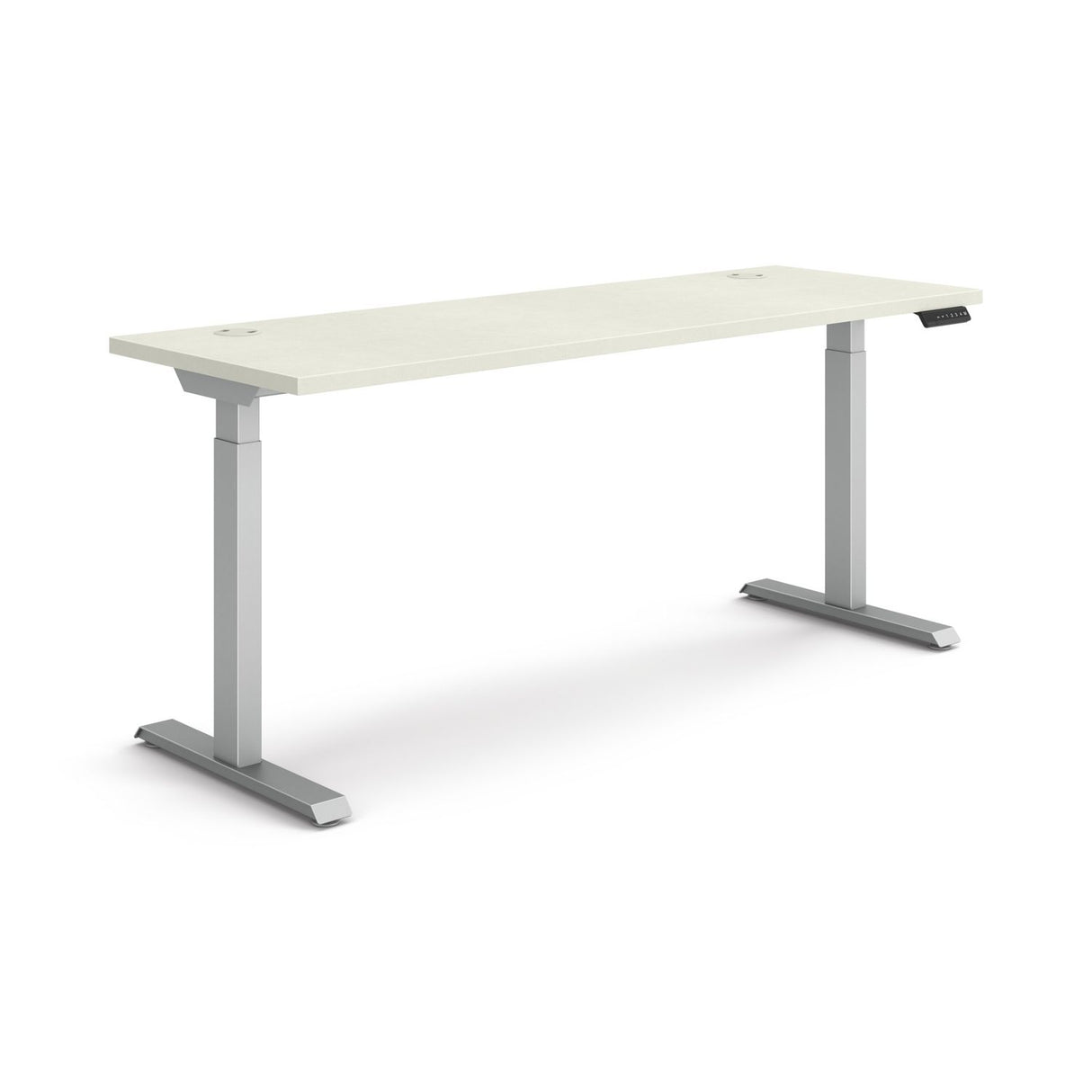 HON Coordinate Height Adjustable Desk Bundle 2-Stage, 70" x 22" x 27.75" to 47", Silver MeshSilver (HAT2SMSV2270)