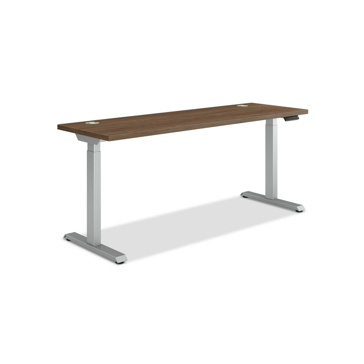 HON Coordinate Height Adjustable Desk Bundle 2-Stage, 70" x 22" x 27.75" to 47", PinnacleSilver (HAT2SPNS2270)