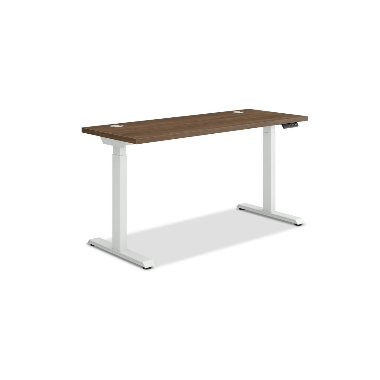 HON Coordinate Height Adjustable Desk Bundle 2-Stage, 58" x 22" x 27.75" to 47", PinnacleDesigner White (HAT2SPNW2258)