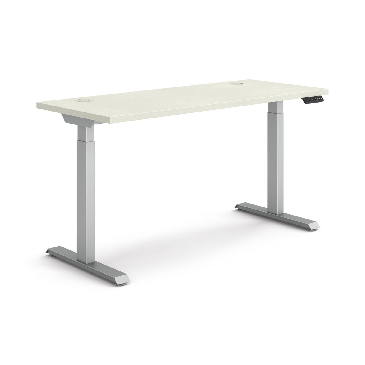 HON Coordinate Height Adjustable Desk Bundle 2-Stage, 58" x 22" x 27.75" to 47", Silver MeshSilver (HAT2SMSV2258)