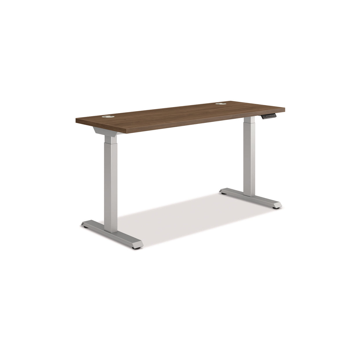 HON Coordinate Height Adjustable Desk Bundle 2-Stage, 58" x 22" x 27.75" to 47", PinnacleSilver (HAT2SPNS2258)