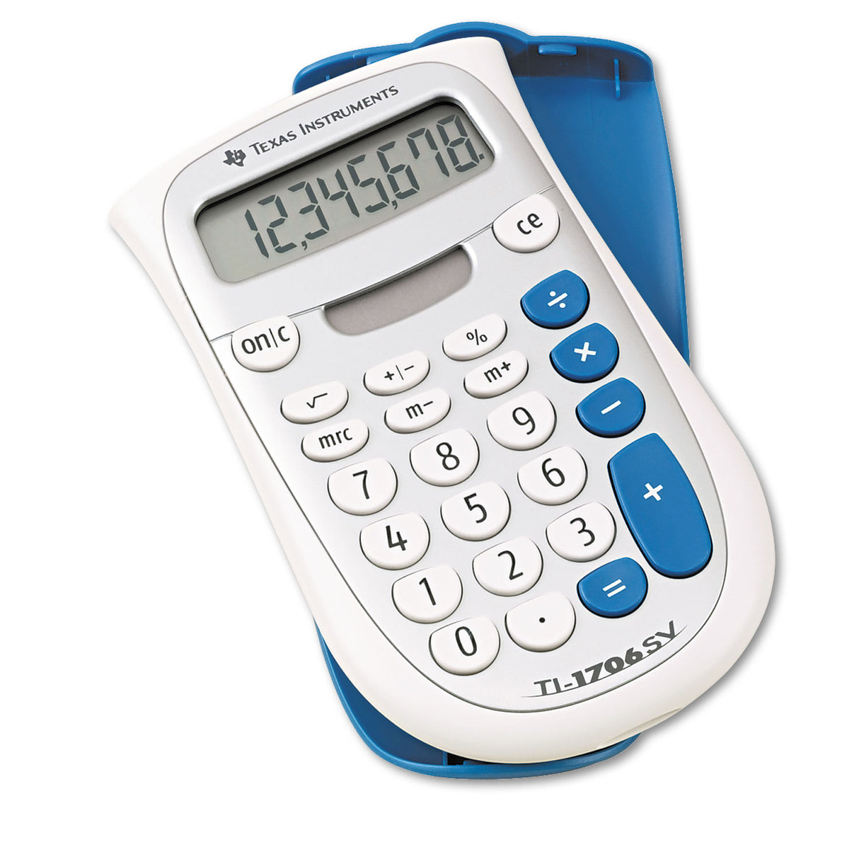 Texas Instruments TI-1706SV Handheld Pocket Calculator, 8-Digit LCD