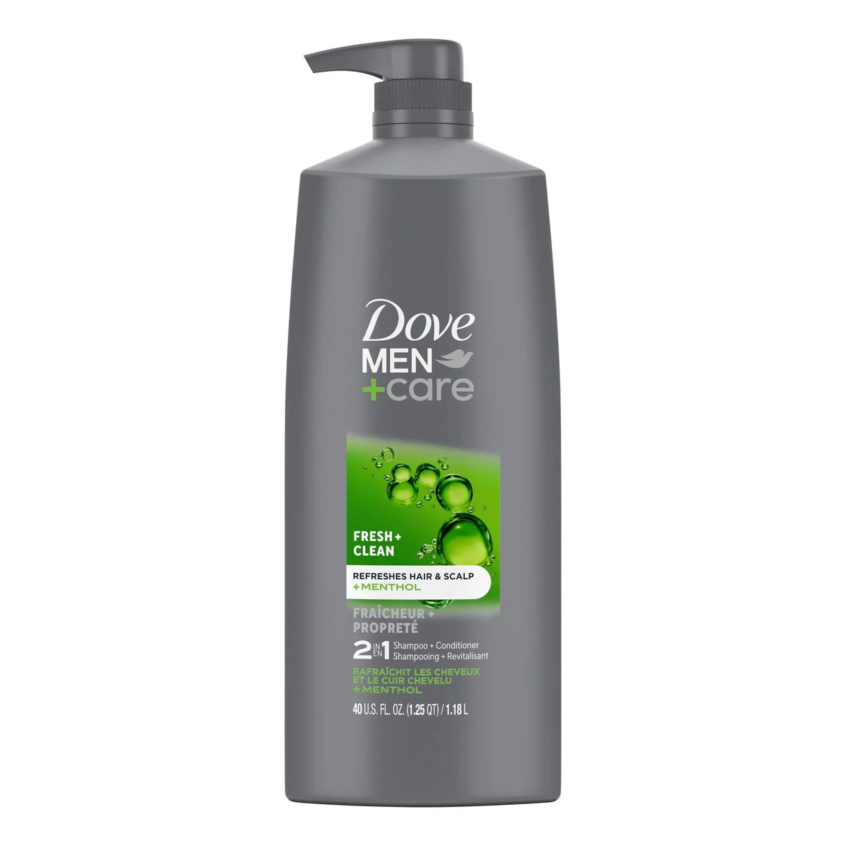 Dove Men+Care 2-in-1 Shampoo & Conditioner (40 oz) | Fortifying Clean & Fresh Dove