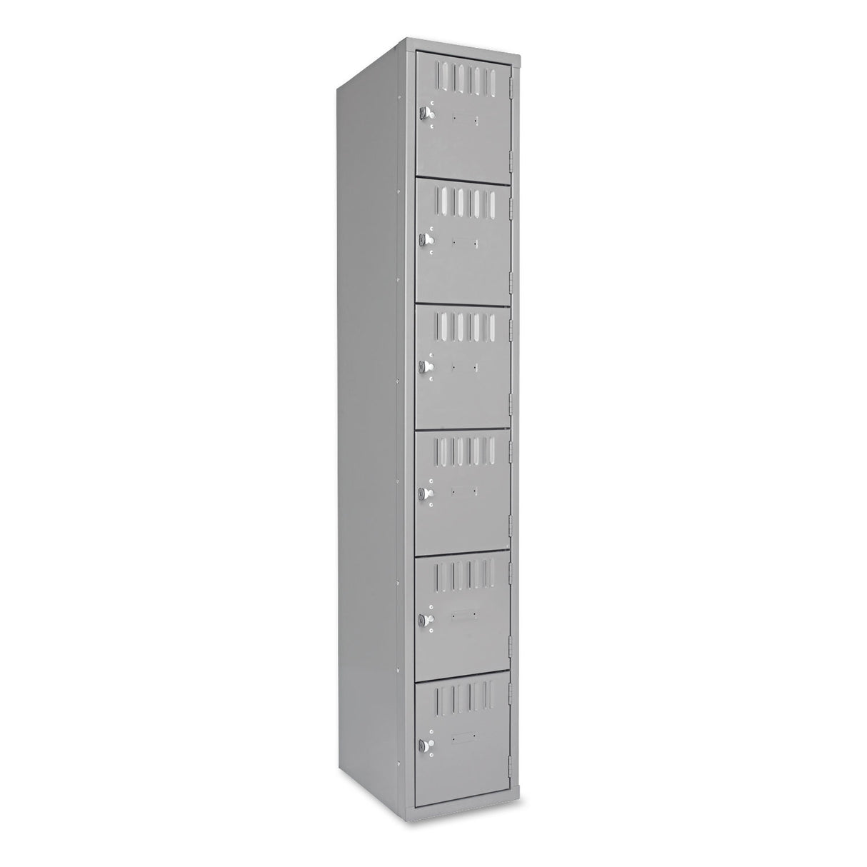 Tennsco Box Compartments, Single Stack, 12w x 18d x 72h, Medium Gray (BS6121812AMG)