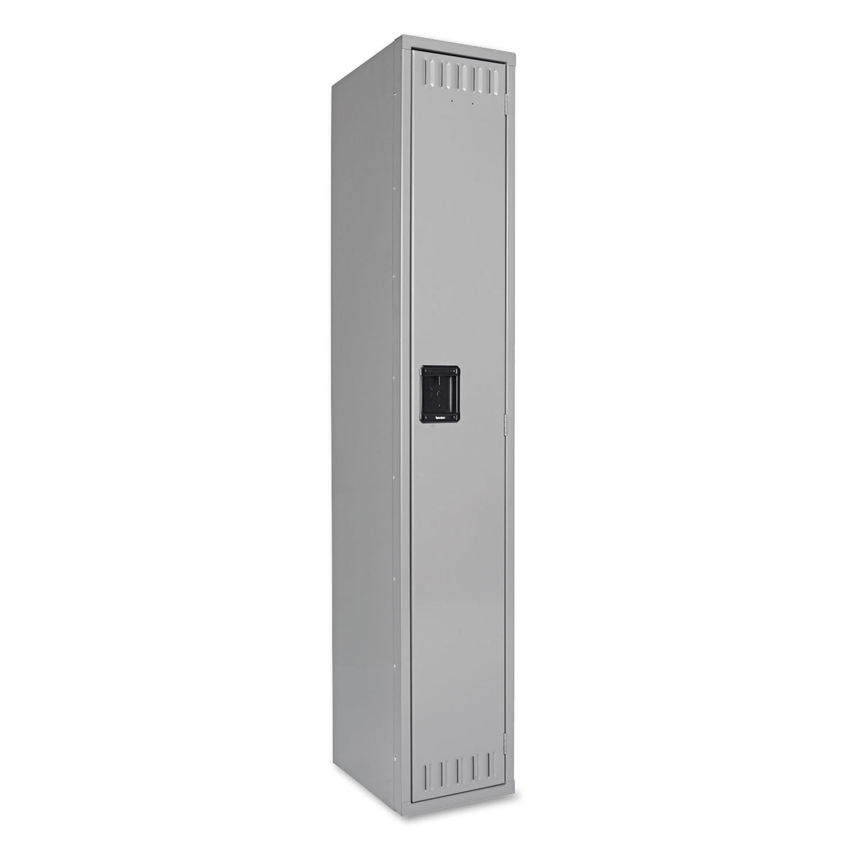 Tennsco Single-Tier Locker, One Locker with Hat Shelf and Coat Rod, 12w x 18d x 72h, Medium Gray (STS121872AMG)