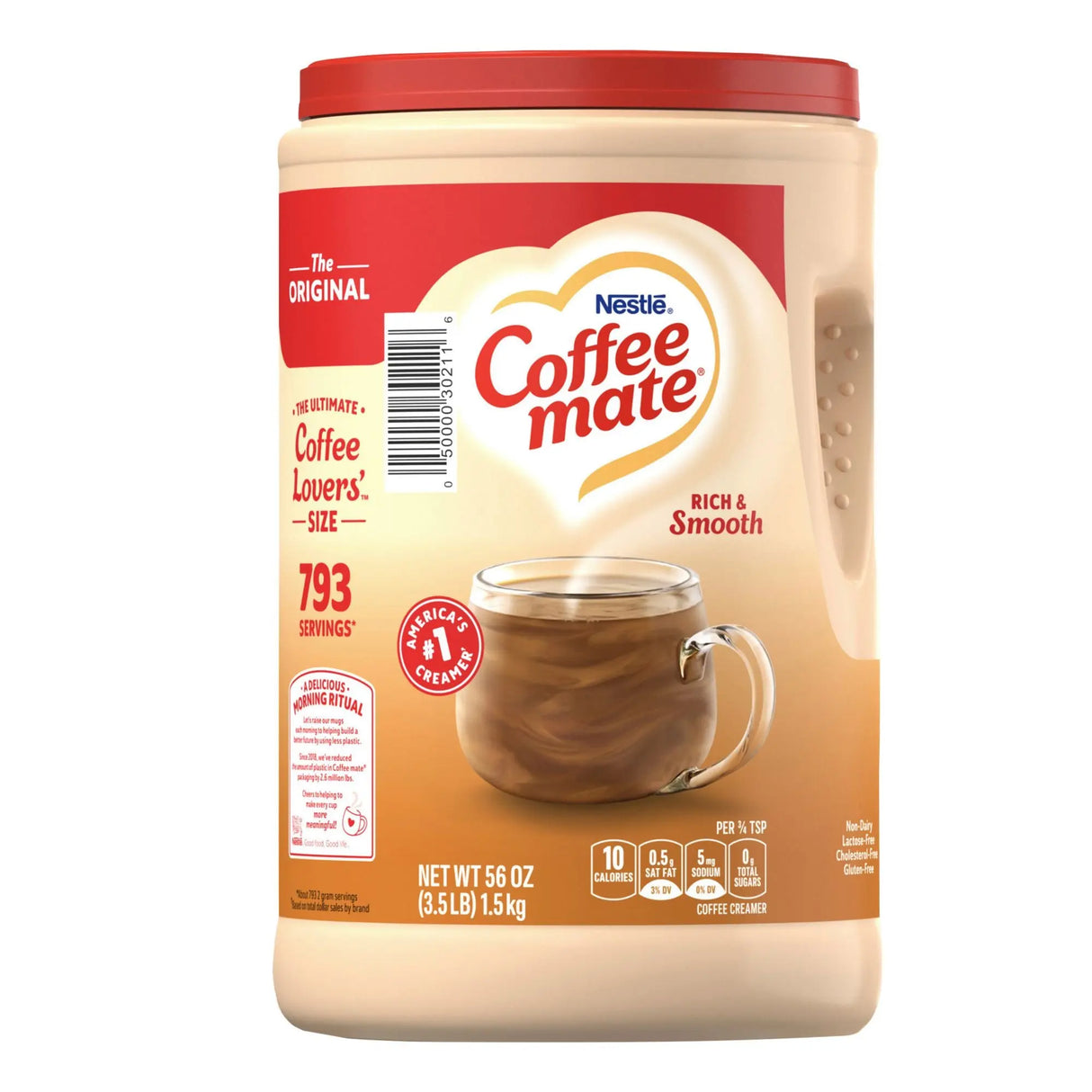 Coffee Mate Original Powdered Creamer (56.015 oz) | Rich, Creamy Coffee Flavor Coffee-Mate