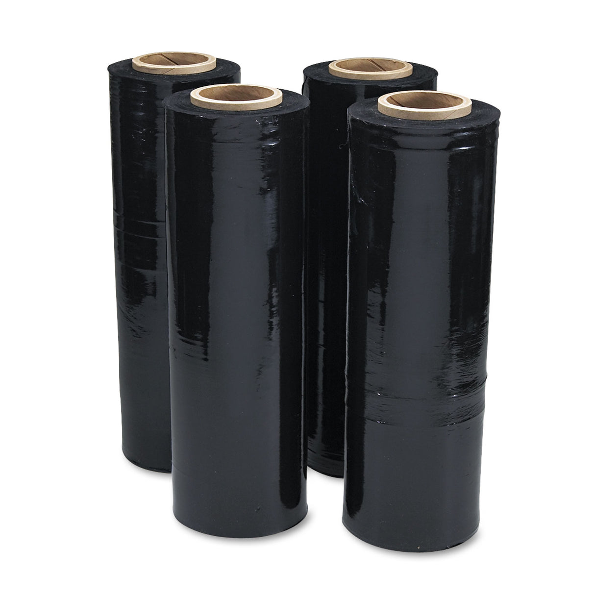 Universal Black Stretch Film, 18" x 1,500 ft Roll, 20 mic (80-Gauge), 4/Carton (UNV62120)