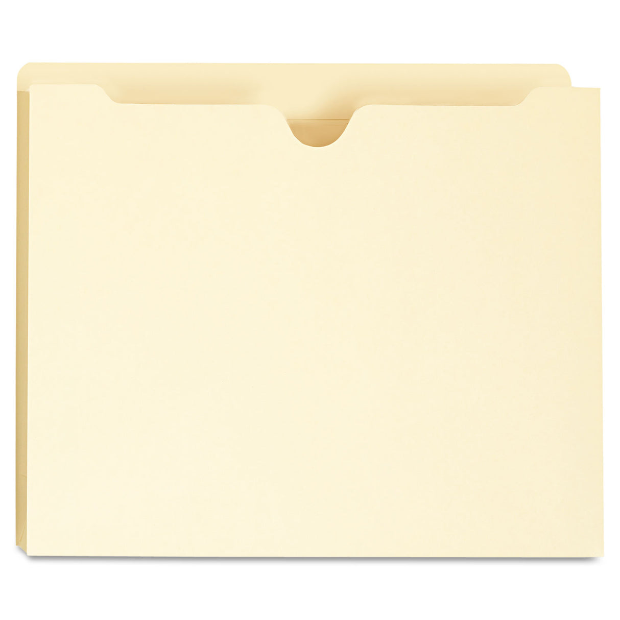 Universal Deluxe Manila File Jackets with Reinforced Tabs, Straight Tab, Letter Size, Manila, 50/Box (UNV73500)