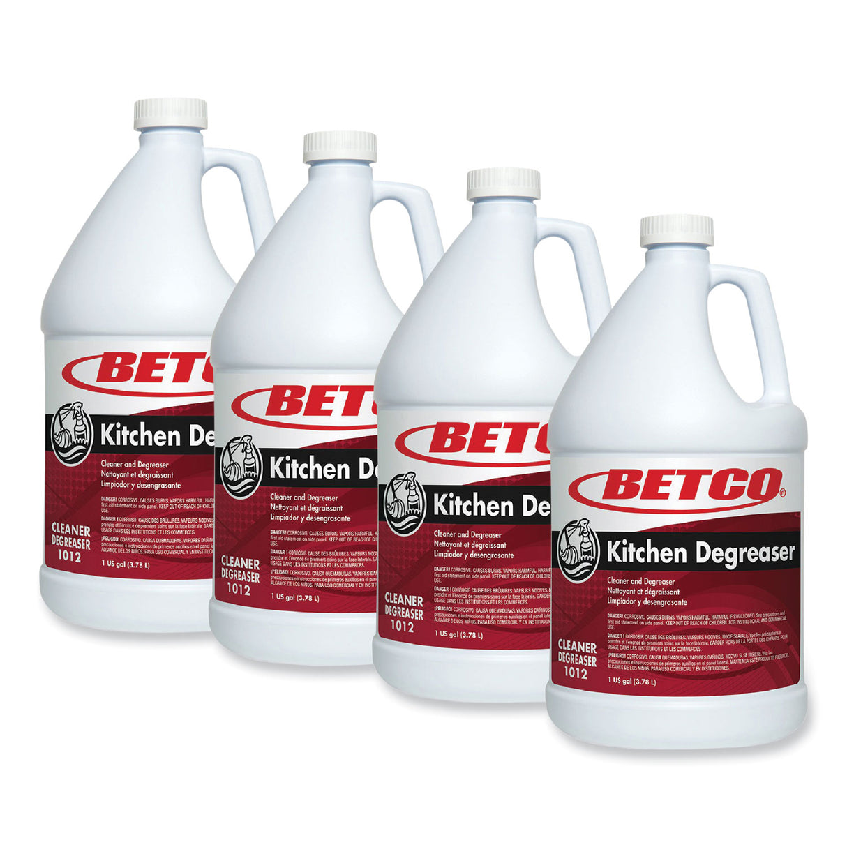 Betco Kitchen Degreaser, Characteristic Scent, 1 gal Bottle, 4/Carton (10120400)