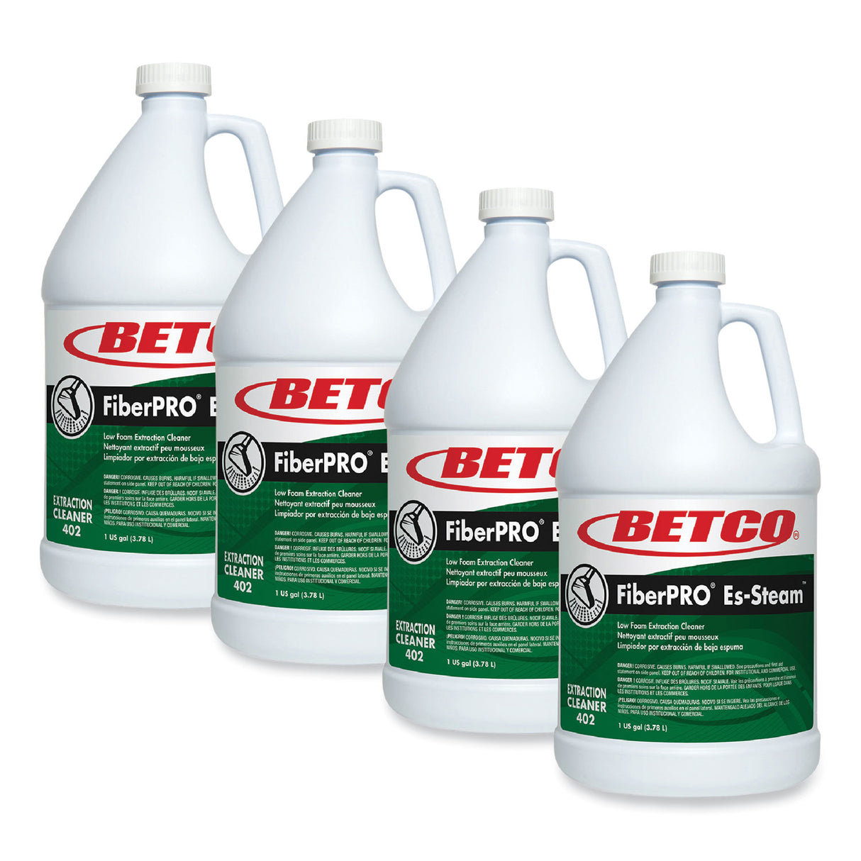 Betco FiberPRO Es-Steam Carpet Cleaner, Country Fresh, 1 gal Bottle, 4/Carton (4020400)