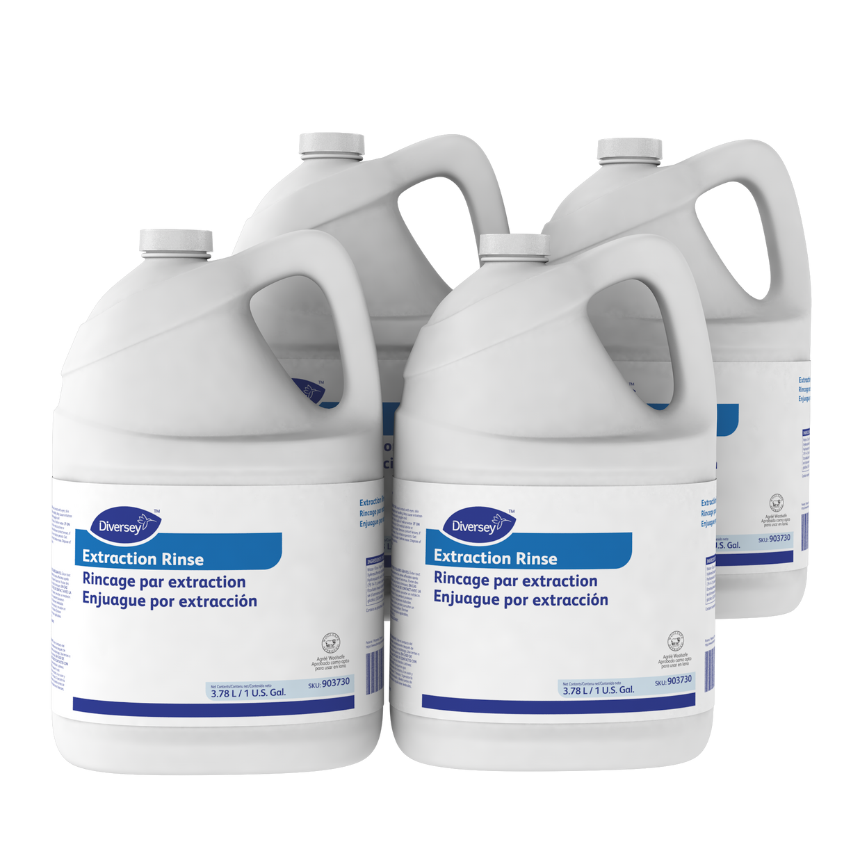 Carpet Extraction Rinse, Floral Scent, 1 gal Bottle, 4/Carton