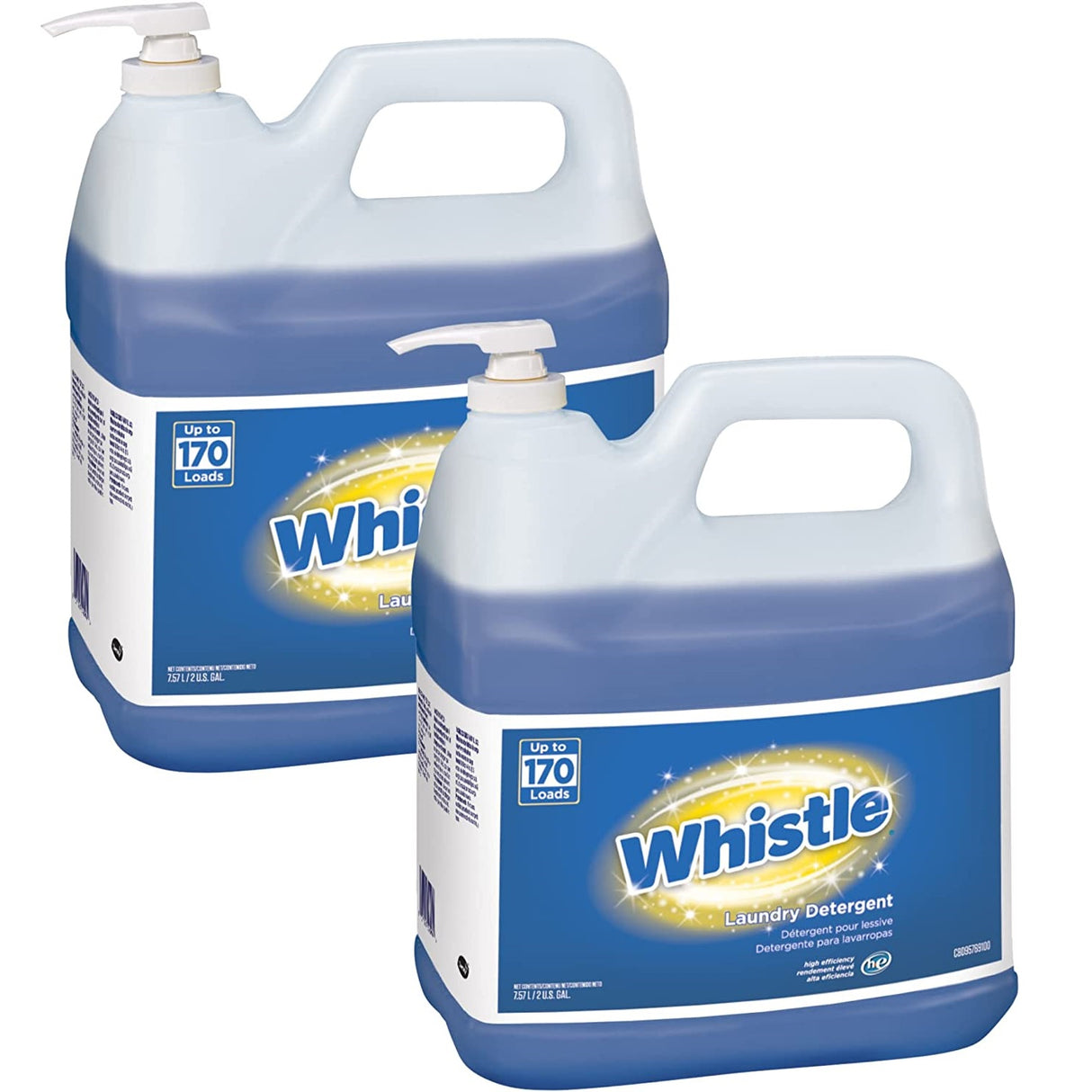 Diversey Whistle Laundry Detergent (HE), Floral, 2 gal Bottle, 2/Carton (CBD95769100)