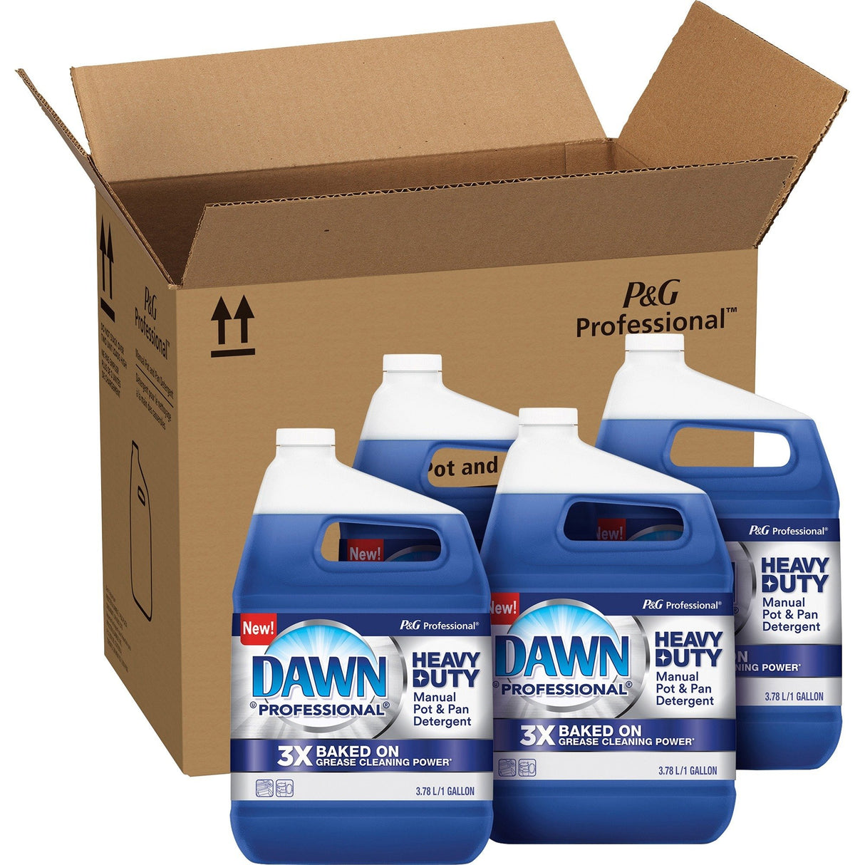 Dawn® Pro HD Manual Dish Soap, Original Scent, 1-Gal., 4 Jugs (08837)