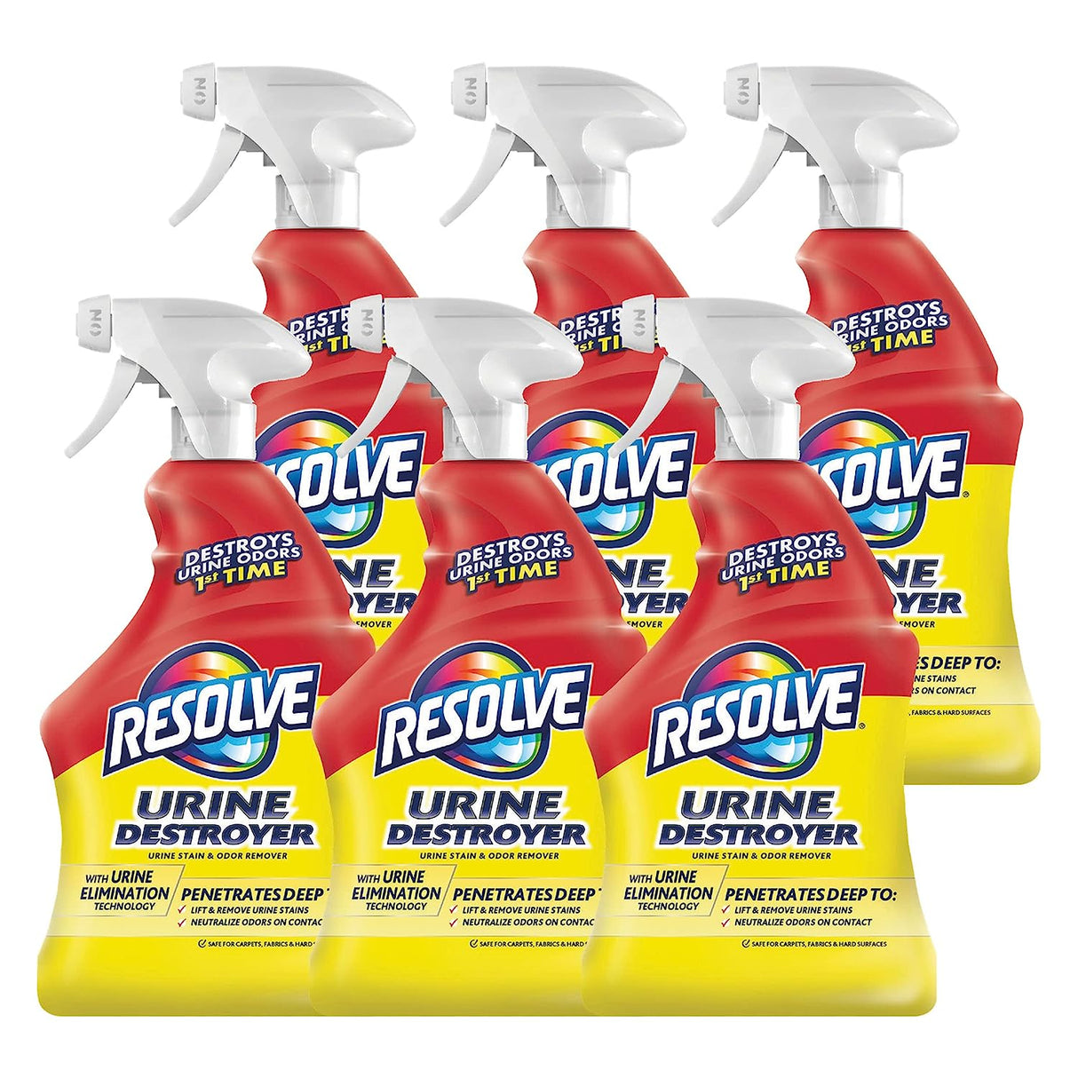 RESOLVE Urine Destroyer, Citrus, 32 oz Spray Bottle, 6/Carton (99487)