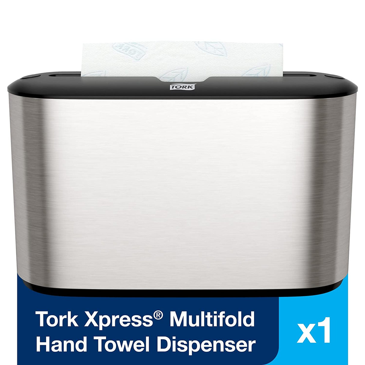 Tork® Xpress Countertop Multifold Hand Towel Dispenser, Stainless (302030)