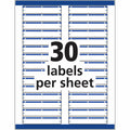 Avery TrueBlock File Folder Labels, Blue, 1500 / Box, AVE5766