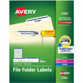 Avery TrueBlock File Folder Labels, Blue, 1500 / Box, AVE5766