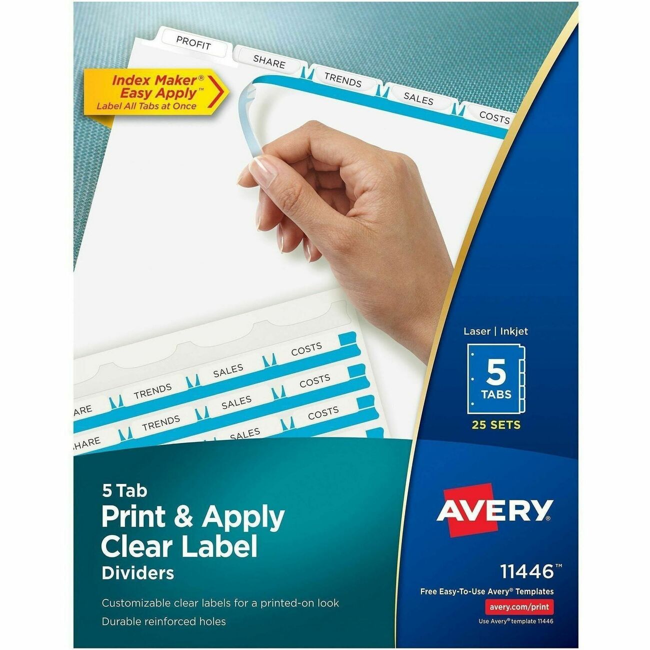 Avery® Index Maker Print & Apply Dividers, 1 Box