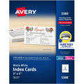 Avery Laser, Inkjet Printable Index Cards, White, 3" x 5", 150 / Box, AVE5388