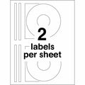Avery Color Laser White Matte CD/DVD Labels, Matte White, 30 / Pack, AVE6692