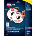 Avery 5931 Laser Labels Shuttered Jewel Case Inserts with Software for CD/DVD, Matte White, 50 / Pack, AVE5931
