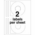 Avery 5931 Laser Labels Shuttered Jewel Case Inserts with Software for CD/DVD, Matte White, 50 / Pack, AVE5931