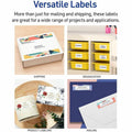 Avery Easy Peel White Inkjet Mailing Labels, 3000 / Box, AVE8460