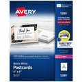 Avery Sure Feed Postcards, White, 4" x 6", 100 / Box, AVE5389