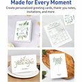 Avery Half-Fold Greeting Cards, Matte, 5-1/2" x 8-1/2", 30 Cards/Envelopes (8316), White, 8 1/2" x 5 1/2", 30 / Box, AVE8316