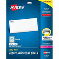 Avery Easy Peel Return Address Labels, 1/2"x1-3/4" 2,000 Labels (5267), White, 2000 / Pack, AVE5267