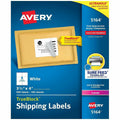 Avery Shipping Labels, 3-1/3" x 4", White, 600ct (5164), 600 / Box, AVE5164