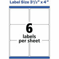 Avery Shipping Labels, 3-1/3" x 4", White, 600ct (5164), 600 / Box, AVE5164